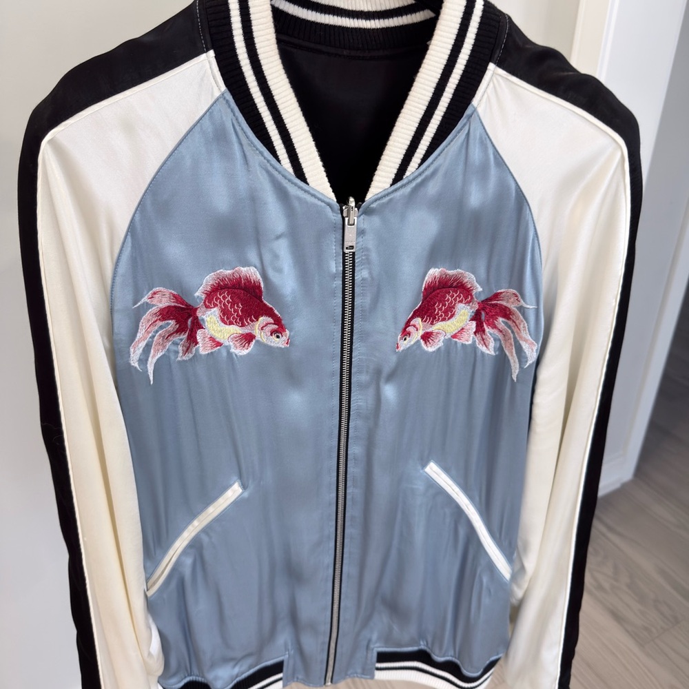 Sandro Reversible Silk like Jacket